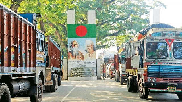 বেনাপোল স্থলবন্দর। ফাইল ছবি