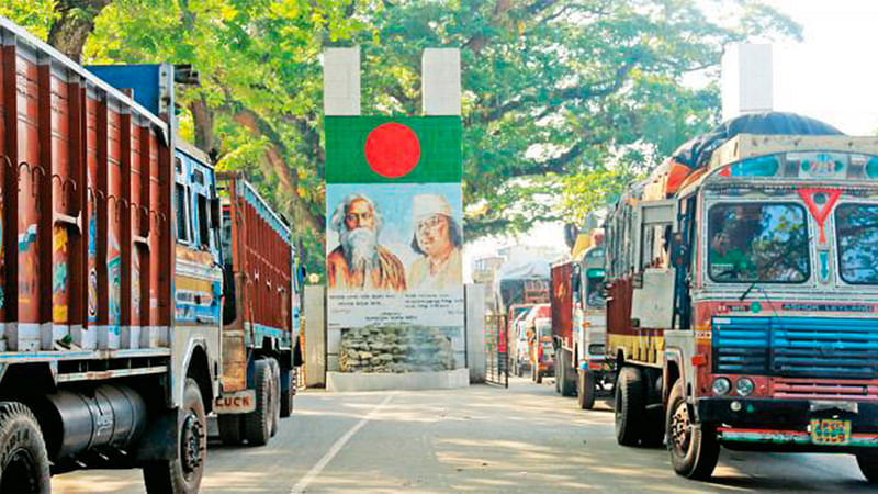 বেনাপোল স্থলবন্দর। ফাইল ছবি