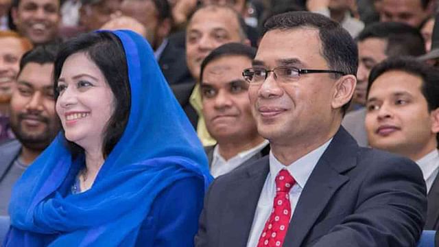 লন্ডনে এক অনুষ্ঠানে তারেক রহমানের সঙ্গে জোবাইদা রহমান