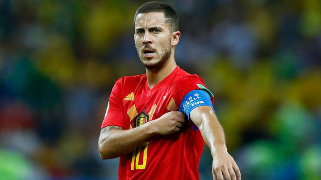 Belgium captain Eden Hazard.