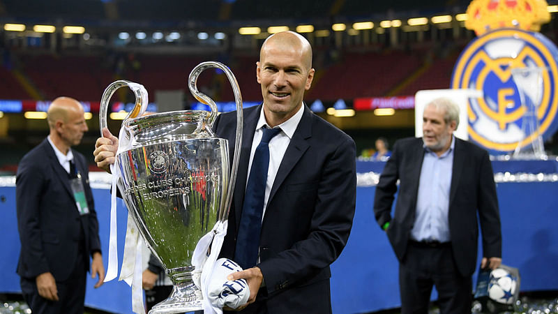 Zidane has gifted Real Madrid a total of five Champions Leagues as a player and coach. Photo: Twitter