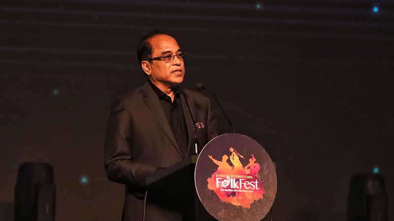 বক্তব্য দেন সান কমিউনিকেশনস লিমিটেডের চেয়ারম্যান অঞ্জন চৌধুরী