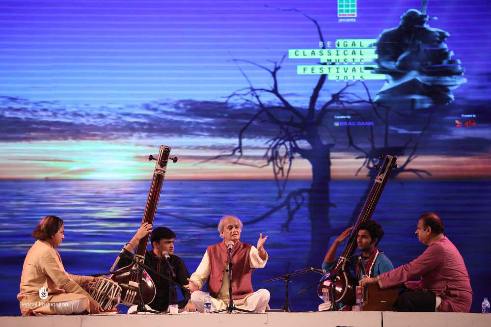 ২০১৫ সালে অনুষ্ঠিত বেঙ্গল উচ্চাঙ্গসংগীত উৎসবের একটি মুহূর্ত। ছবি: বেঙ্গল ফাউন্ডেশনের সৌজন্যে