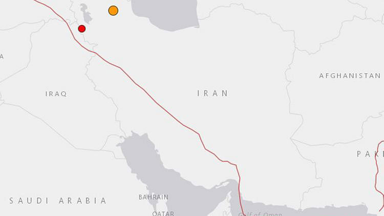 ইরানের উত্তর-পশ্চিমে তাবরিজ শহরের কাছে ভূমিকম্পের উৎপত্তিস্থল। ছবি: এএফপি