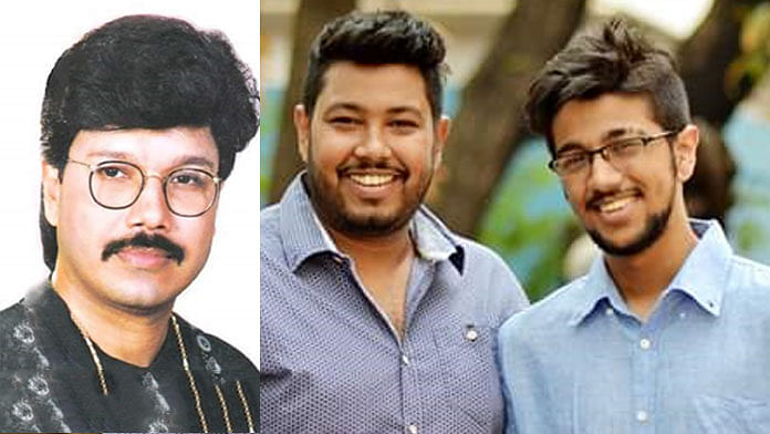 প্রতীক ও প্রীতম এবার বাবার সমাধিতে যেতে পারেননি। ছবি: সংগৃহীত
