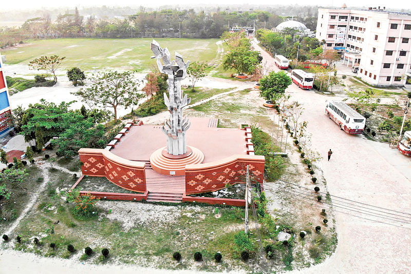 পাবনা বিজ্ঞান ও প্রযুক্তি বিশ্ববিদ্যালয়। ছবি: হাসান মাহমুদ
