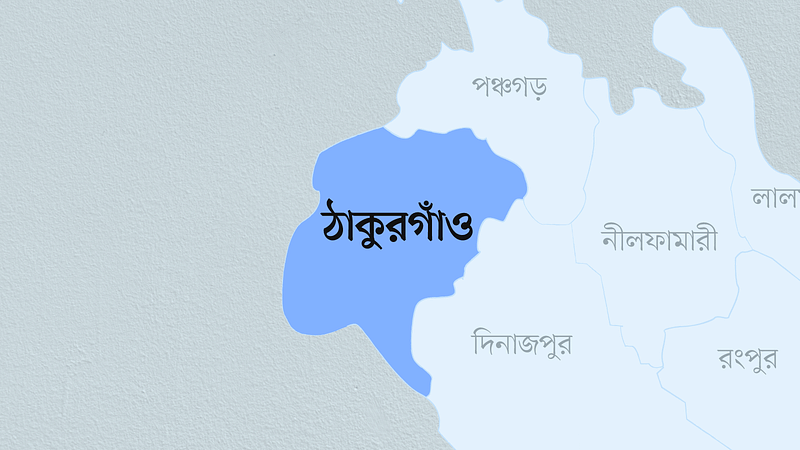 ঠাকুরগাঁও জেলার মানচিত্র