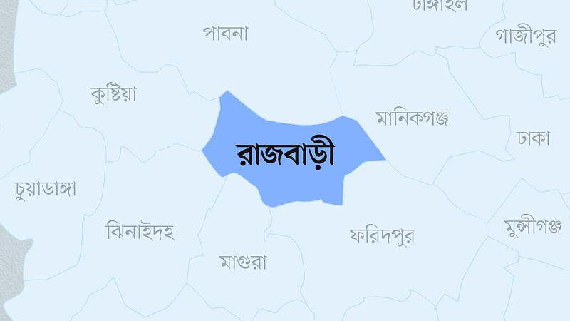 রাজবাড়ী জেলার মানচিত্র