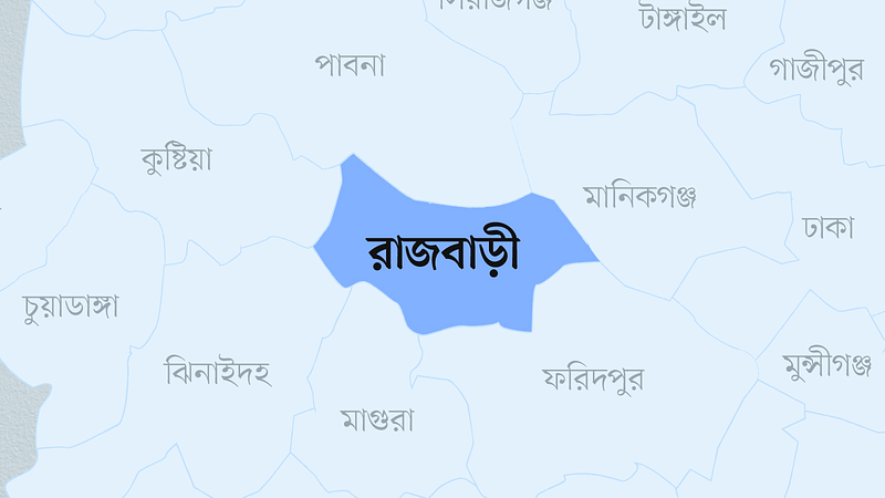 রাজবাড়ী জেলার মানচিত্র