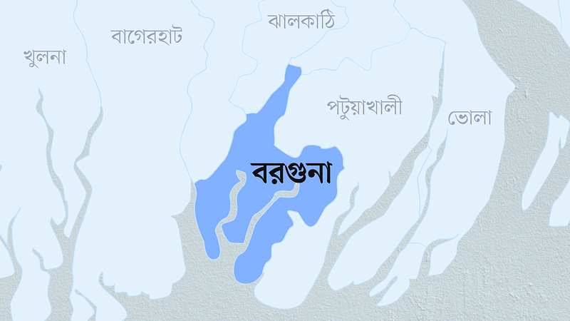 বরগুনা জেলার মানচিত্র