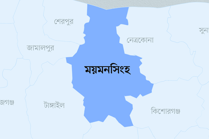 ময়মনসিংহ জেলার মানচিত্র