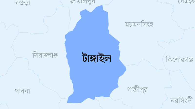 টাঙ্গাইল জেলার মানচিত্র