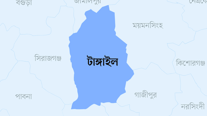 টাঙ্গাইল জেলার মানচিত্র