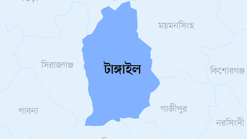 টাঙ্গাইল জেলার মানচিত্র