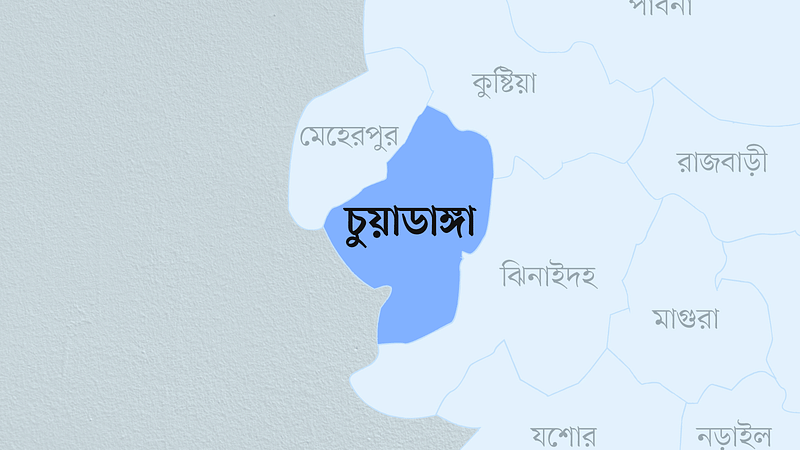 চুয়াডাঙ্গা জেলার মানচিত্র