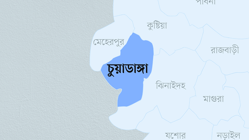 চুয়াডাঙ্গা জেলার মানচিত্র