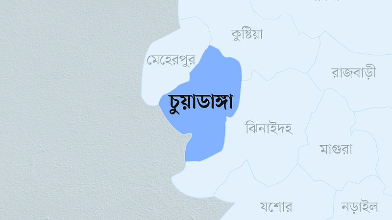 চুয়াডাঙ্গা জেলার মানচিত্র