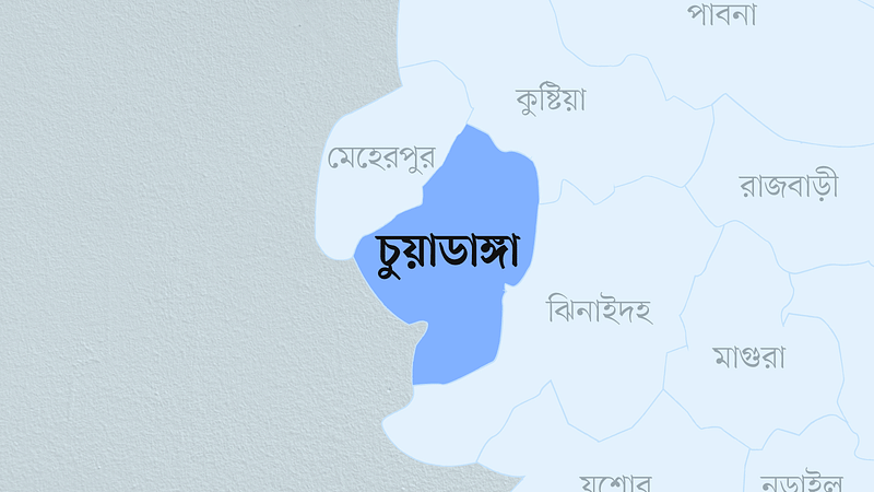 চুয়াডাঙ্গা জেলার মানচিত্র