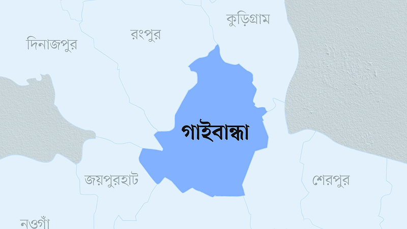 গাইবান্ধা জেলার মানচিত্র