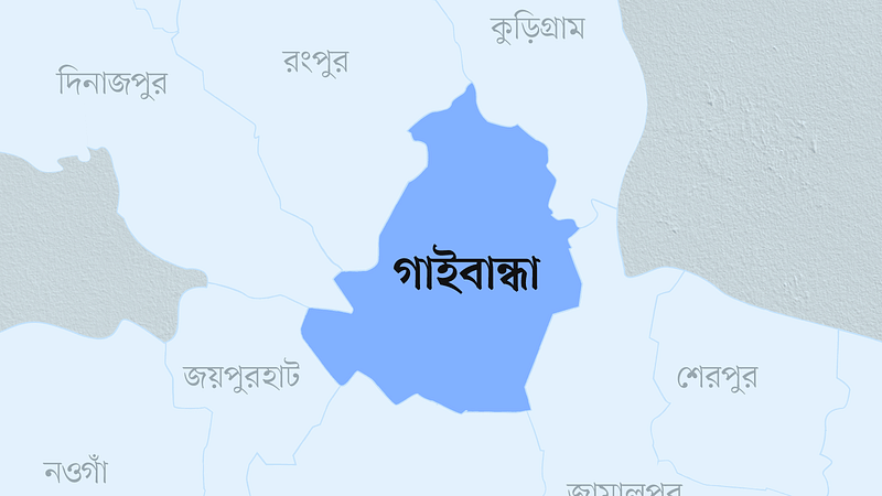 গাইবান্ধা জেলার মানচিত্র