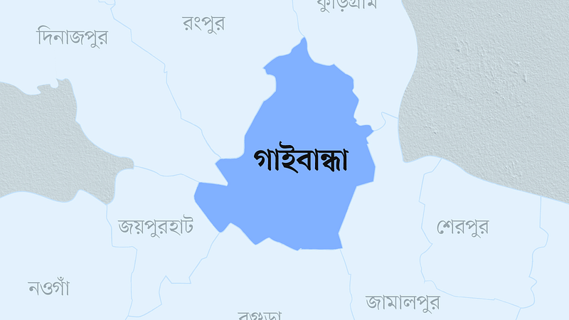 গাইবান্ধা জেলার মানচিত্র