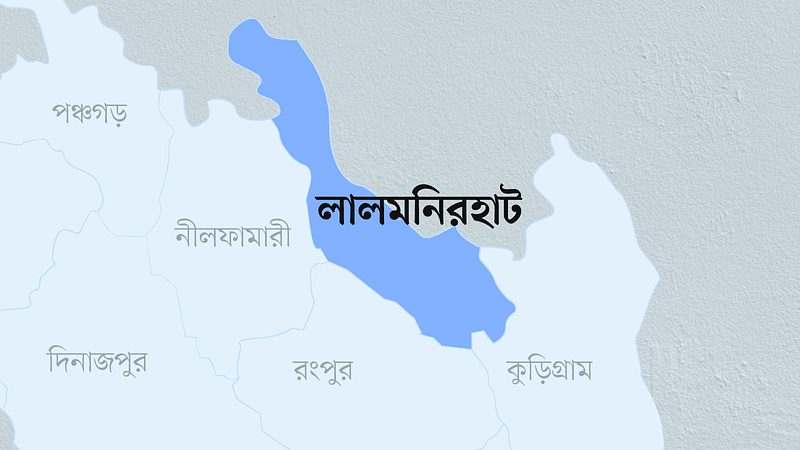 লালমনিরহাট জেলার মানচিত্র