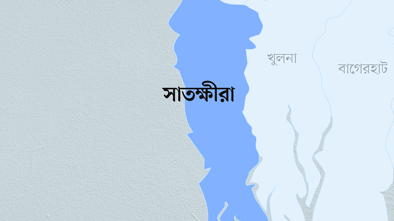 সাতক্ষীরা জেলার মানচিত্র