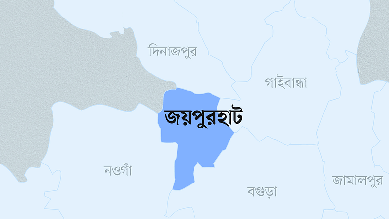 জয়পুরহাট জেলার মানচিত্র