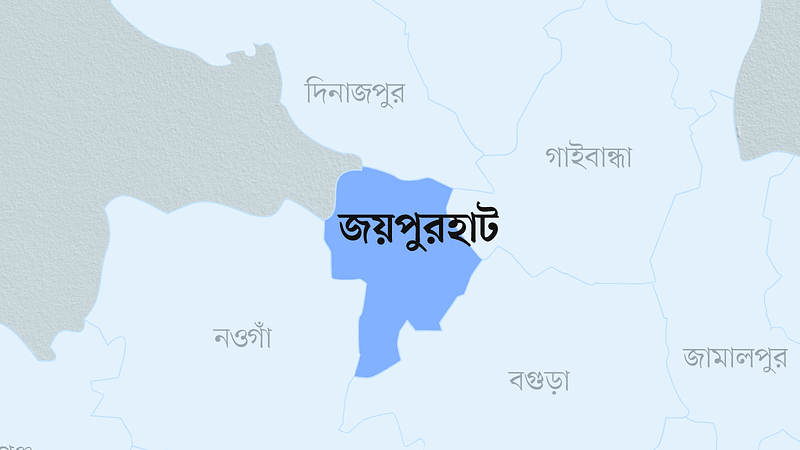 জয়পুরহাট জেলার মানচিত্র