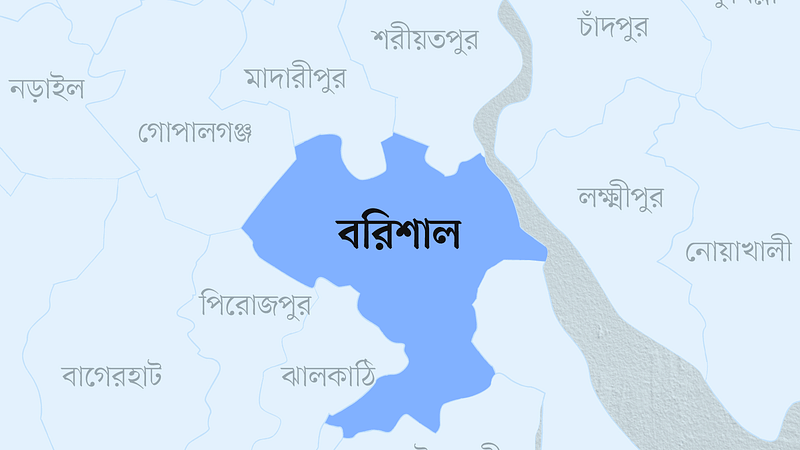 বরিশাল জেলার মানচিত্র