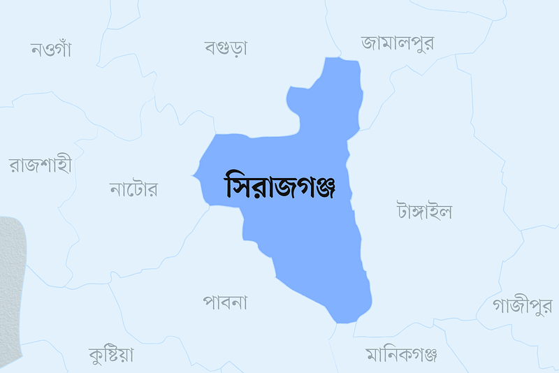 সিরাজগঞ্জ জেলার মানচিত্র