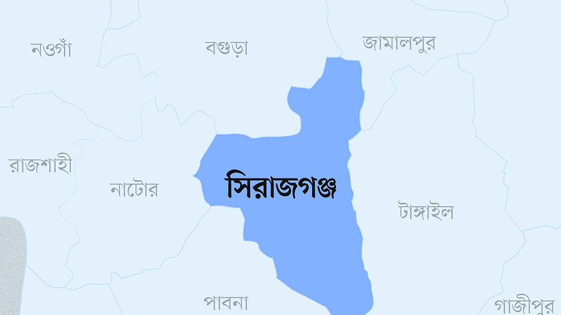 সিরাজগঞ্জ জেলার মানচিত্র