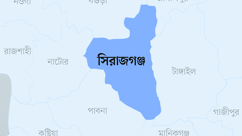 সিরাজগঞ্জ জেলার মানচিত্র