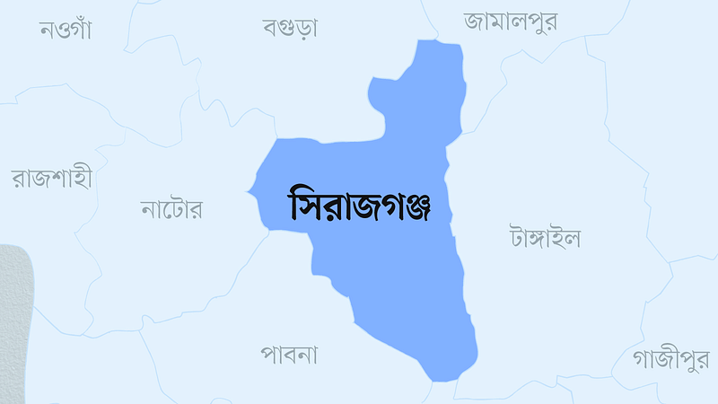 সিরাজগঞ্জ জেলার মানচিত্র