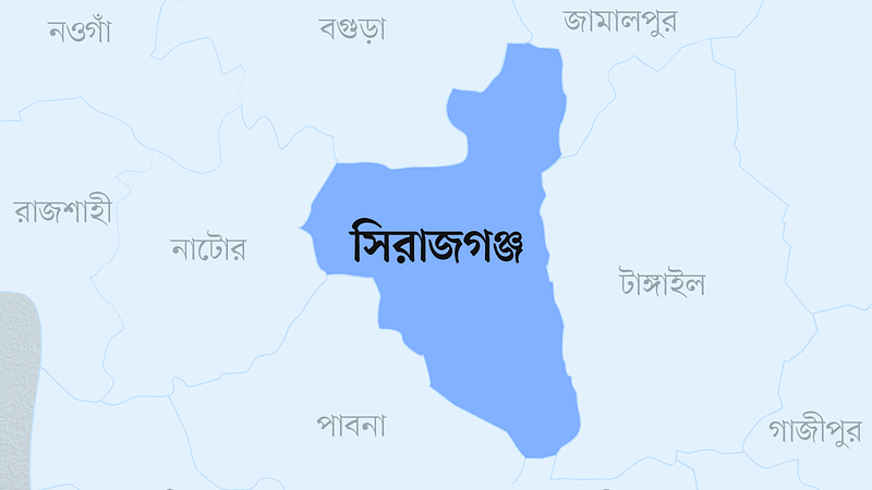 সিরাজগঞ্জ জেলার মানচিত্র