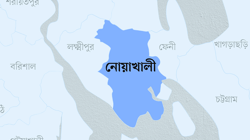 নোয়াখালী জেলার মানচিত্র