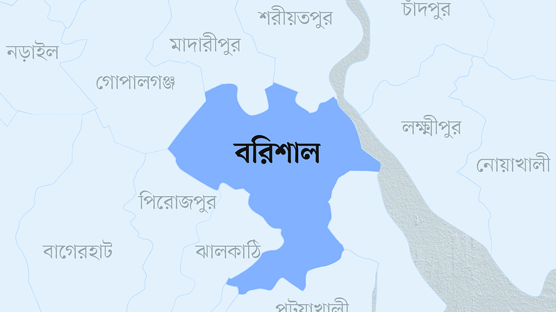 বরিশাল জেলার মানচিত্র