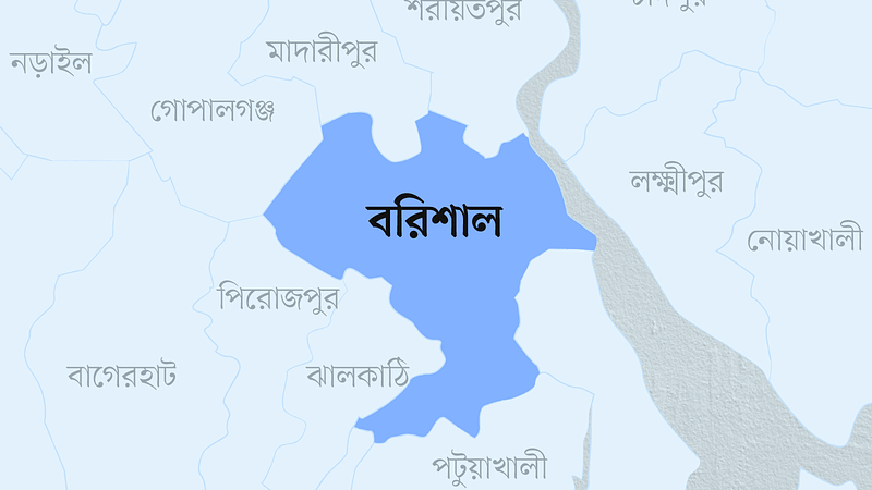 বরিশাল জেলার মানচিত্র