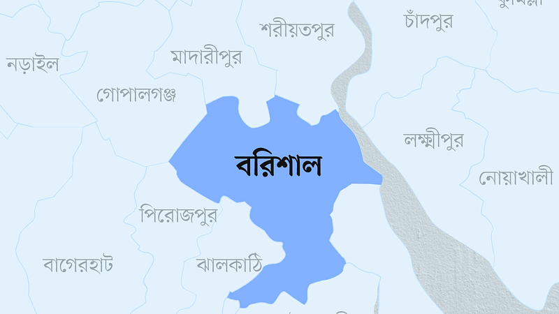 বরিশাল জেলার মানচিত্র