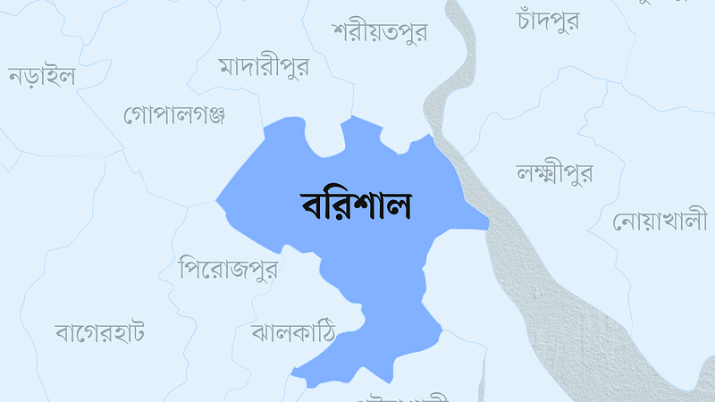 বরিশাল জেলার মানচিত্র