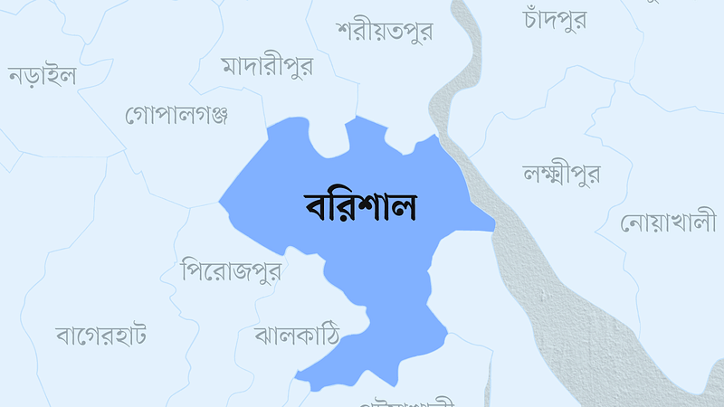 বরিশাল জেলার মানচিত্র