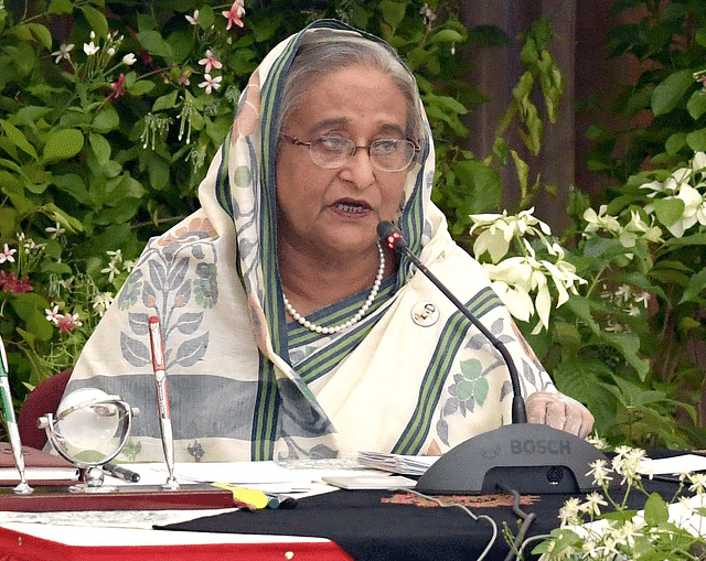 প্রধানমন্ত্রী শেখ হাসিনা গণভবন থেকে ভিডিও কনফারেন্সের মাধ্যমে আর্মড ফোর্সেস সিলেকশন বোর্ড মিটিংয়ে বক্তব্য দেন। ঢাকা, ০৭ সেপ্টেম্বর
