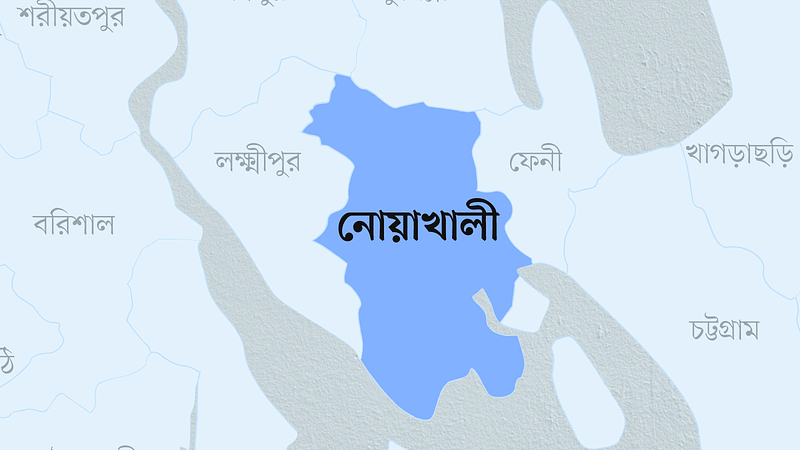 নোয়াখালী জেলার মানচিত্র