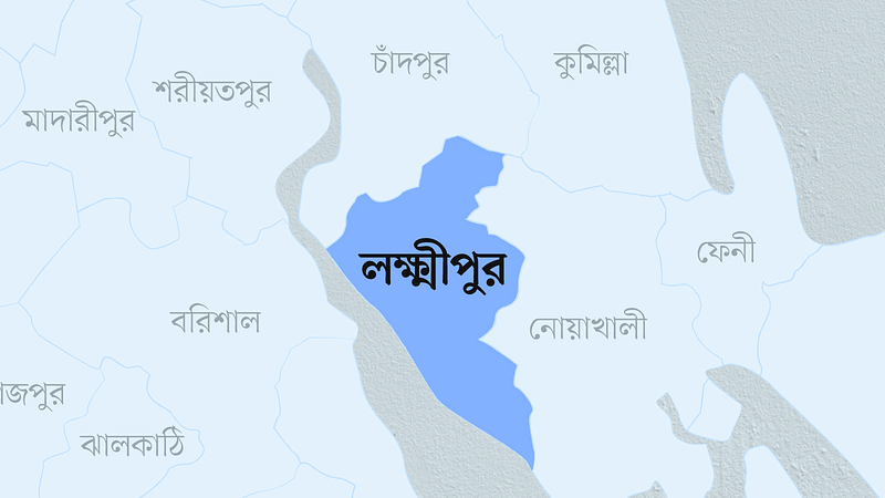 লক্ষীপুর জেলার মানচিত্র