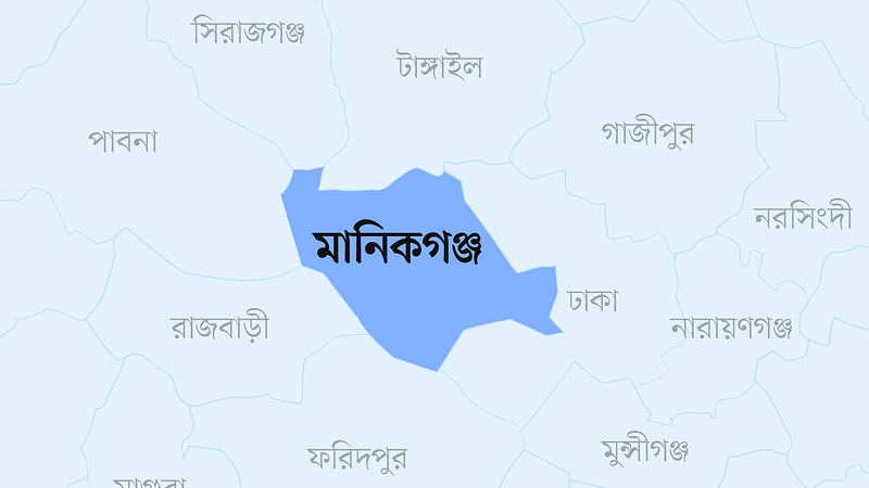 মানিকগঞ্জ জেলার মানচিত্র