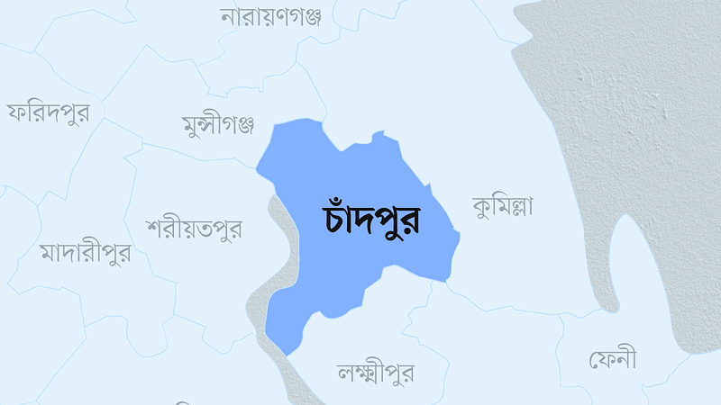 চাঁদপুর জেলার মানচিত্র