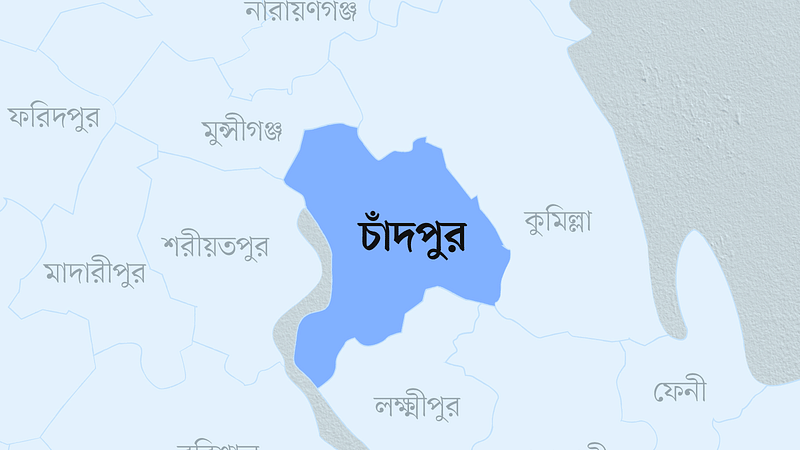 চাঁদপুর জেলার মানচিত্র