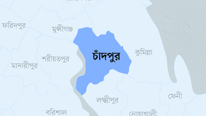 চাঁদপুর জেলার মানচিত্র