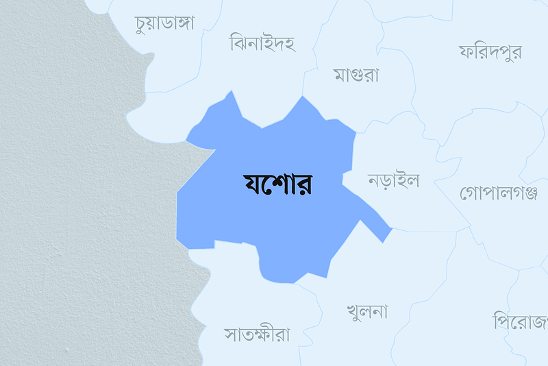 যশোর জেলার মানচিত্র