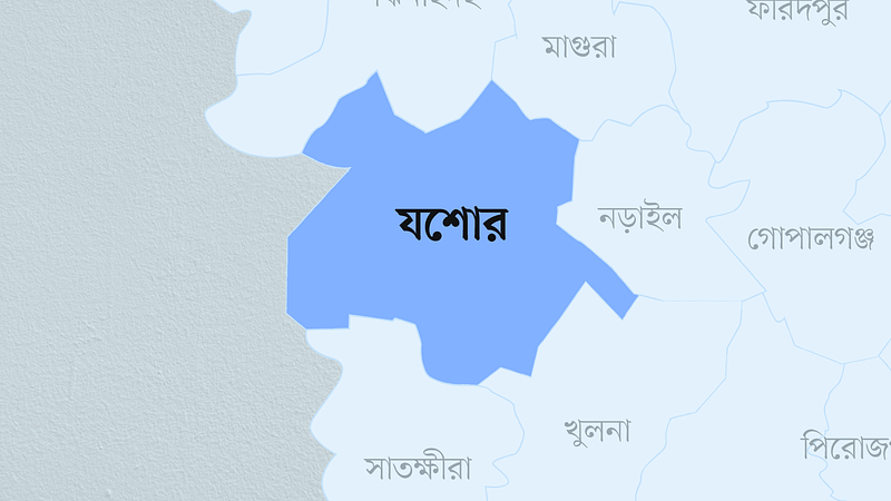 যশোর জেলার মানচিত্র